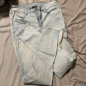 light washed ae skinny jeans